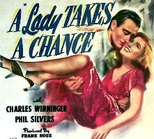 The Lady Takes a Chance movie
vintage poster