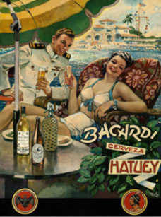 Vintage Cuban Bacardi advertisement