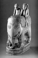 Carved chess elephant
          (bishop)