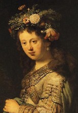 Saskia as Flora
Portrait of his wife
by Rembrandt