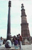 Rustless iron pillar in Delhi