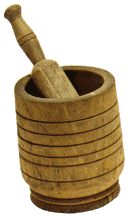 Mortar and pestle
A folklore symbol
of marriage