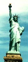 Statue of woman 
symbolizing Liberty
New York