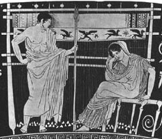 Return of Odyssey
Picture on a Greek vase