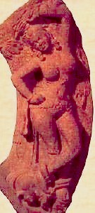 Yakshi holding a branch
(red sandstone)
Matura art