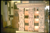 Railing pillars 
with Yakshis
in a museum