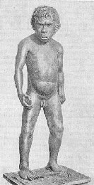 Sculpture of a Neandertal boy 
from Teshik Tash cave
reconstructed from the skeleton