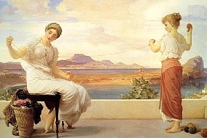 Frederick Lord 
Leighton
Winding the Skein