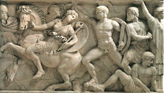 Greeks and Amazons
Hellenistic freize from Thessaloniki